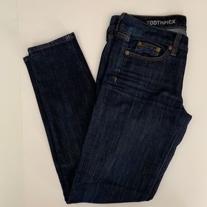 EUC J. Crew Toothpick 25 Ankle Dark Jeans Skinny
